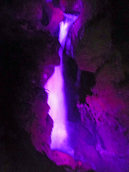 Ladder Creek Falls at night